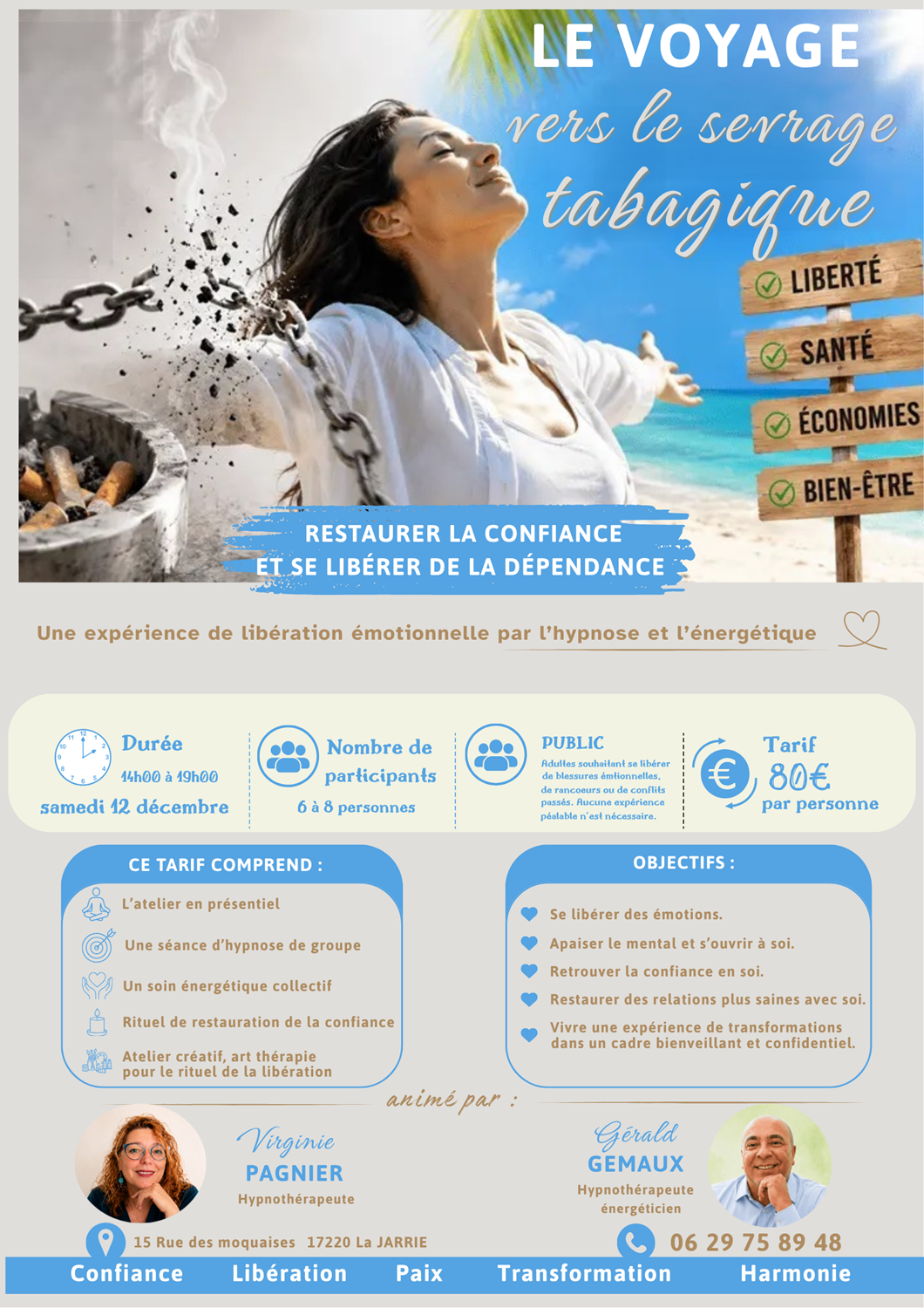 Atelier Accompagnement au Sevrage Tabagique - 12 Décembre